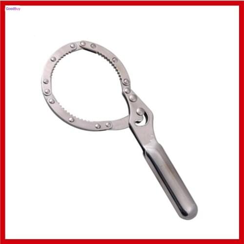 New Stainless Steel Adjustable Oil Filter Grid Wrench 90-115mm Range Oil Filter Wrench Remover