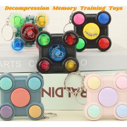 1Pcs Memory Trainer Toy Memory Training Baby Toy Stress Relief Toy Portable Colorful Gamepad Shape Memory Maze Educational Game