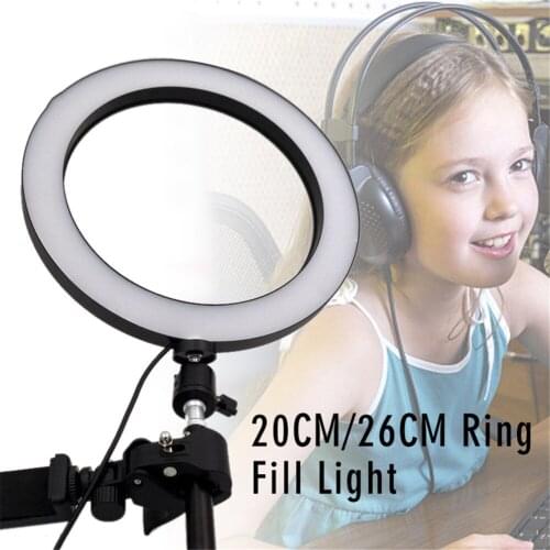 Portable LED Ring Beauty Lamp Selfie LED Ring Fill Light Portable Mobile Phone LEDS Selfie Lamp 3 Levels Lighting Luminous Ring