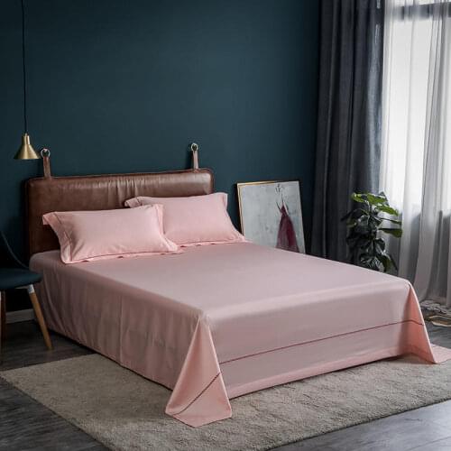 Pure Satin Embroidered Bed Sheet High-grade Cotton Skin Friendly Bed Sheet Fashionable And Comfortable Bed Sheet