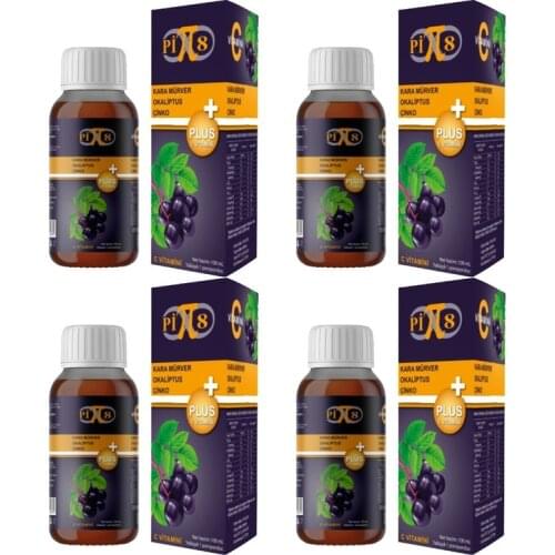 Pi8 Sambucus Nigra Black Elderberry Syrup 4 PCS 423698489