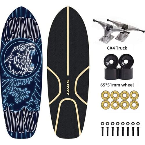 Land Surf Skateboard, Skateboard 35 Inches Long Skateboard, City Road Carver Land Cruiser , Best Choice for Practice Surfing