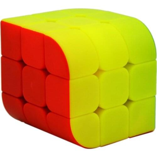 LeFun Trihedron Speed Magic Cube Puzzle Toy Stickerless Colorful Magico cubo