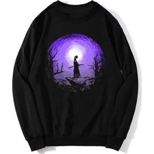 Samurai Champloo Mugen And Moon Hoodie Animation Manga Unisex Men Fleece Sweater Sweatshirt Streetwear