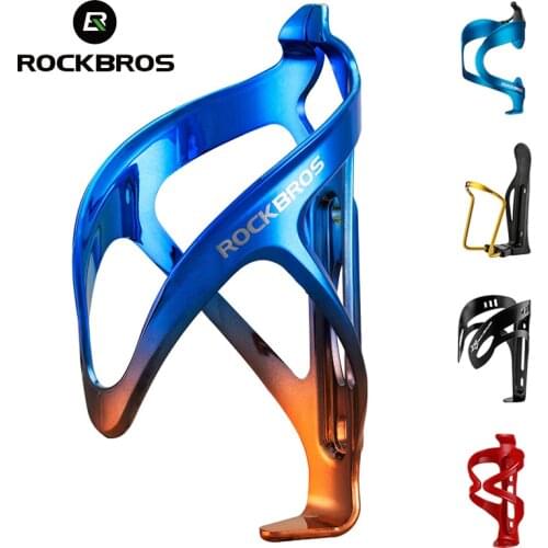 ROCKBROS Bicycle Aluminium Alloy Adjustable Water Bottle Cage Mountain Bike Cycling Bottle Holder Ultralight HandleBar Mount