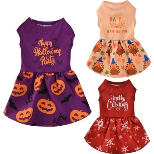 Pet Skirt for Small Dog Cat Halloween Clothing Cosplay Cat Dress Costume Christmas Skirt Dog Dress Puppy Chihuahua Clothes