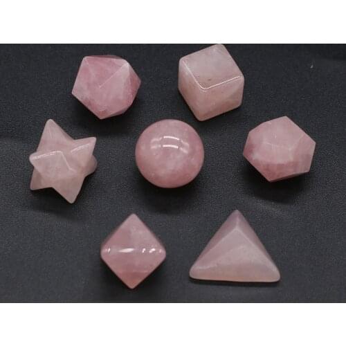 1Set Natural Stone The Platonic Solids Dodecahedron Home Ornament for Home Office Decorations Jewelry Making Supplies