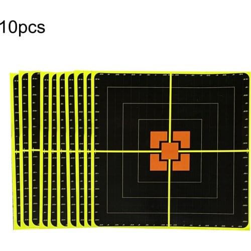 10PCS Reactivity Shoot Target With Precision Accessories Binders Paintball Supplies Outdoor Pistol Aim Rifle Shoot Target