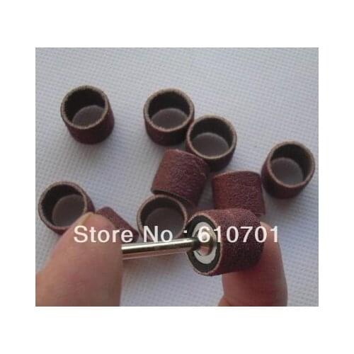 10PC Refills Coarse Grit Sanding Paper 1/2" (12.7mm) Drum For Rotary Tools With One 3.2mm Mandrel