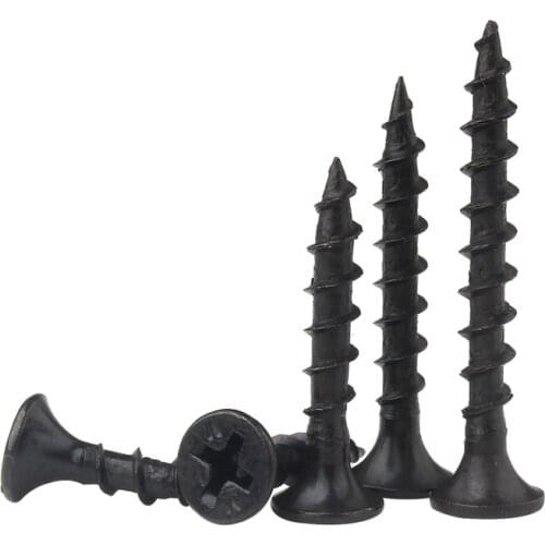 100 pcs Cross head and hard self tapping screw m3.5 plasterboard screw stem wall self-tapping screw