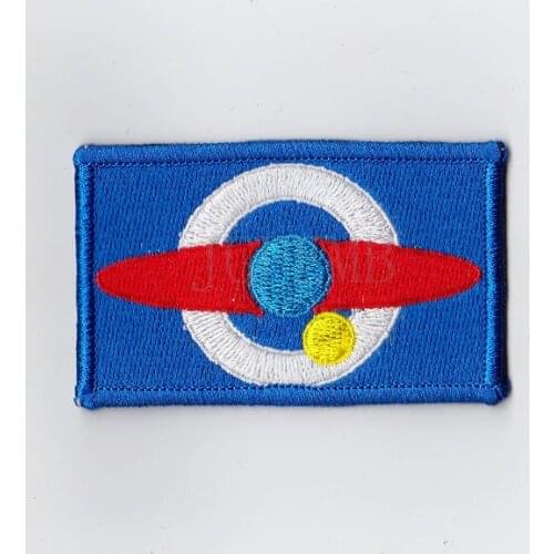 100%Embroidery Gundam Anti Earth United Government Military Tactical Morale Embroidery patch Badges B2468