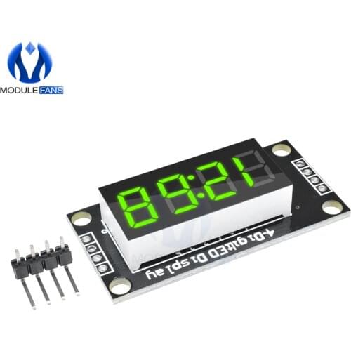 4-Digital Display Module for Arduino with clock 0.36 inch 7 Segments Display Tube Green LED Board TM1637 Module
