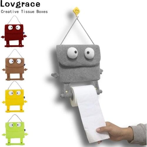 5 Colors Cute Minion Tissue Box Durable Wall Hanging Type Home Car Paper Napkin Holder Car Storage Hanging Bag Wet Wipes Box