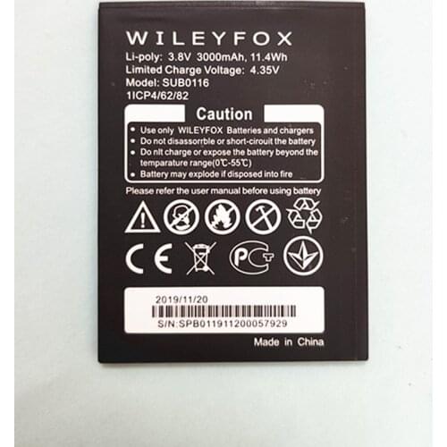 B-TAIHENG 3000mAh SUB0116 battery for WILEYFOX Wileyfox Spark X phone battery