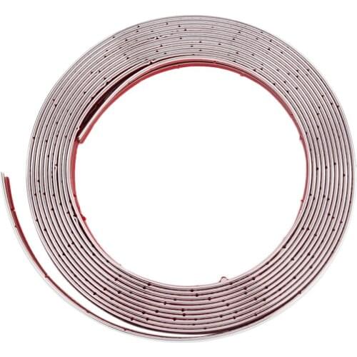 5M DIY Car Chrome Styling Decoration Sticker Silver Plated Moulding Trim Strip 20mm High Quanlity Brand New