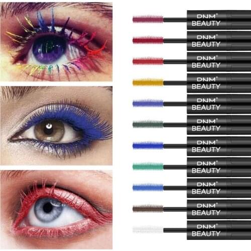 Color 4D Silk Fiber Lash Mascara Facial Lengthening Grafting Eyelash Waterproof Eyelashes Extension Makeup Fake Eyelash Makeup