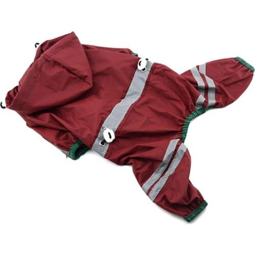 Puppy Pet Dog Cool Raincoat Glisten Bar Hoody Waterproof Rain Lovely Jackets Coat Apparel Clothes wzpi