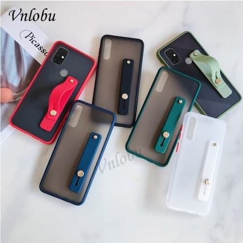 For Oneplus Nord N10 N100 Case Soft TPU Wristband Phone Case For ONEPLUS 8T 7T 7 Pro 6T Matte Translucent Shockproof Back Cover