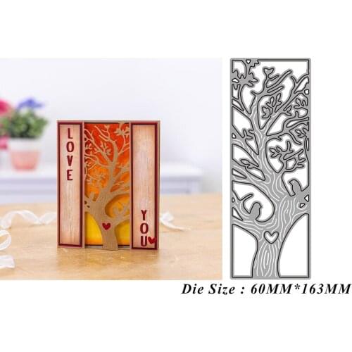 Tree Hollow Lace 2021 New Metal Cutting Dies for DIY Scrapbooking Paper Cardmaking Decor Embossing Crafts No Stamp Curlicue