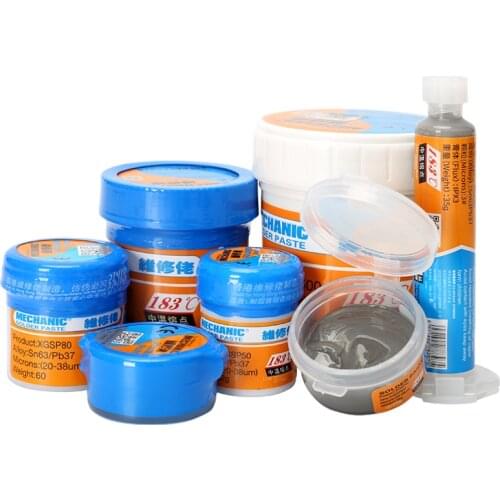 MECHANIC Solder Tin Paste 183C Melting Point Welding Flux Sn63/Pb37 Soldering Cream for Mobile Phone PCB BGA Rework Tools