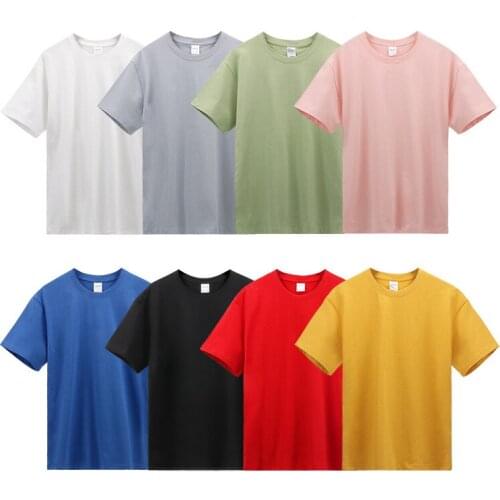 Cotton round collar short sleeve T-shirt render unlined upper garment