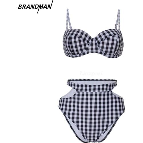 Plaid Bikini Set Sexy Swimwear Push Up Tops Swimsuit Female Micro Biquini Beachwear Girls Bathing Suit Fashion Holiday Clothes