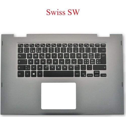 Laptop Palmrest Backlit SW GK NE keyboard For DELL For Inspiron 15 5568 5578 00HTJC 0HTJC 0MRW04 MRW04 09T0TK 9T0TK 0J83YF new