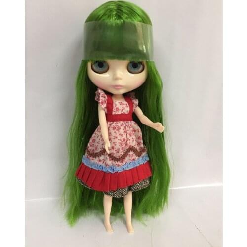 Nude Blyth Doll,green hair Factory doll Fashion doll Suitable For DIY 06336