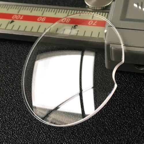 Single dome Sapphire Crystal glass for For Cartier Notch at 3 o'clock watch Repair Parts