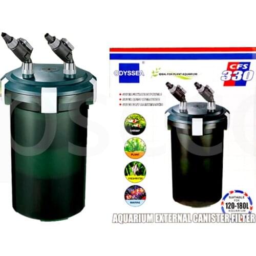 ODYSSEA CFS-330 External Aquarium Canister Filter Fish Tank Outside Filter 264GPH better than hw302 canister external filter