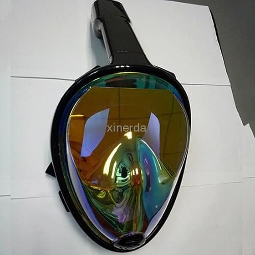 Full Face Panoramic View Anti-fog Anti-Leak Swimming Scuba Underwater Full Face Diving Mask With Earplug Set