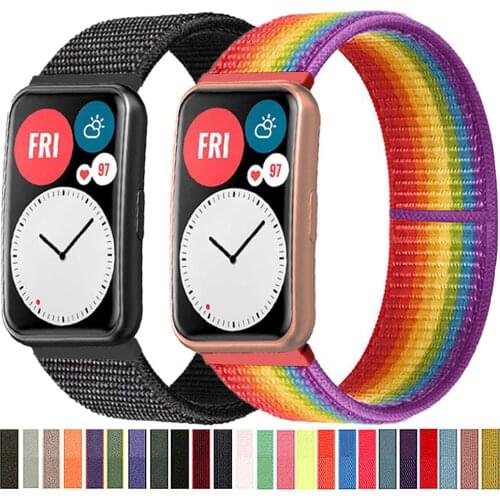 Nylon Loop Band For Huawei Watch FIT Strap Smartwatch Accessories Wristband Belt watchband correa bracelet Huawei Watch fit band