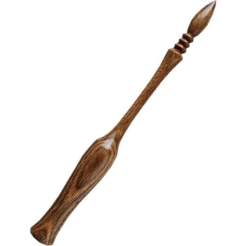 Deluxe English Professional Rosewood Carving Calligraphy Nib Dip Pen Holder Straight Round Rod Body Gothic Dip Pen