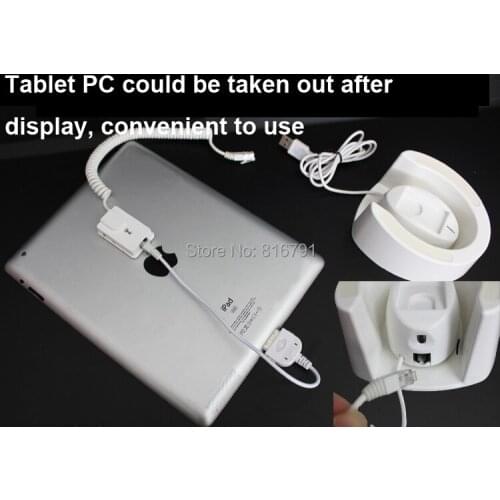 Retail Store Security Display Holder for Ipad Tablet PC with Charging and Alarm Remote Control