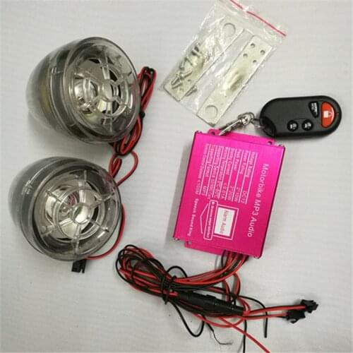 2016 NEW Motorcycle alarm / motocycle MP3 Audio alarm system +Motorcycle anti-theft digital MP3 +FM+usb/sd