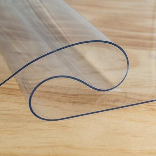 Soft Glass PVC Tablecloth Transparency PVC Table Cloth Waterproof Oilproof Kitchen Dining Table Cover For Rectangular Table
