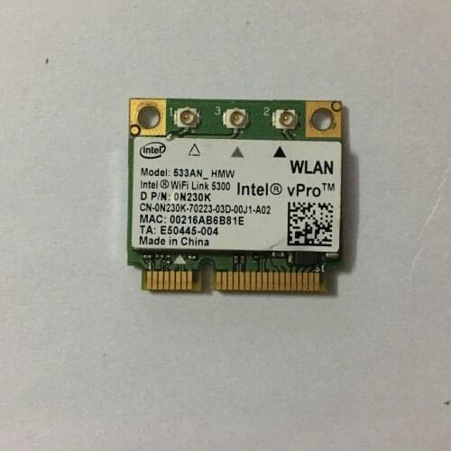 SSEA New Card for Intel WiFi Link 5300AGN Half Mini PCI-E Card 450Mbps 533AN_HMW 802.11a/b/g/n 2.4/5.0 GHz Wireless Card