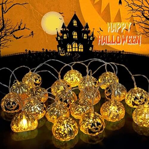1.5M 10LEDS Halloween Pumpkin Skull Light String Led Light String Festival Home Party Decor Halloween Ornament Light