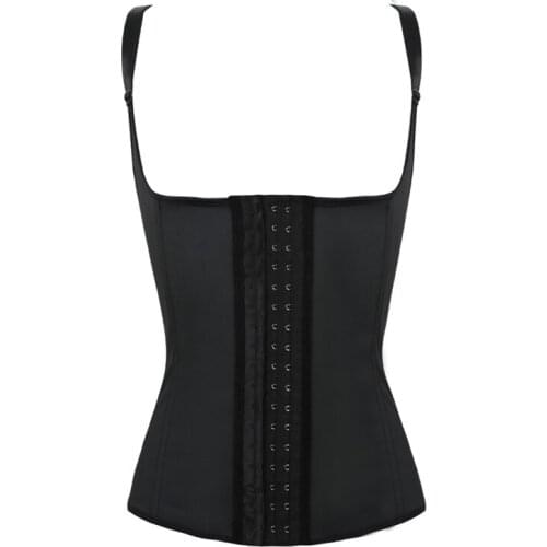 High Quality latex waist trainer steel boned corset 3 hooks ann chery latex waist cincher workout hourglass pink