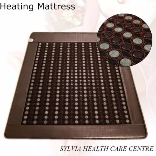 2020 health care product far infrared negative ion heat mattress heating health stone mattress with free gift sleep eye cover
