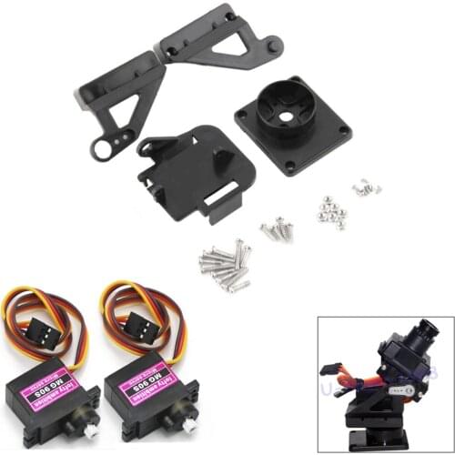 1pcs FPV Dedicated Nylon PTZ +2pcs 9G MG90S Metal Servo Motor for Arduino kit RC Model