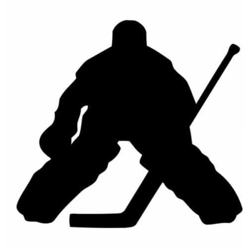 18x16cm hockey Sportman Guard player Boy Stickers Car Window Glass Body Decoration Decal Accessories CL319