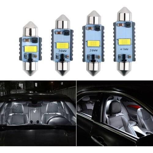 2x Festoon C5W C10W 3570 Chip Bulb Canbus 31mm/36mm/39mm/41mm Car LED Lamp Interior Dome Reading License Plate Lights 6000K