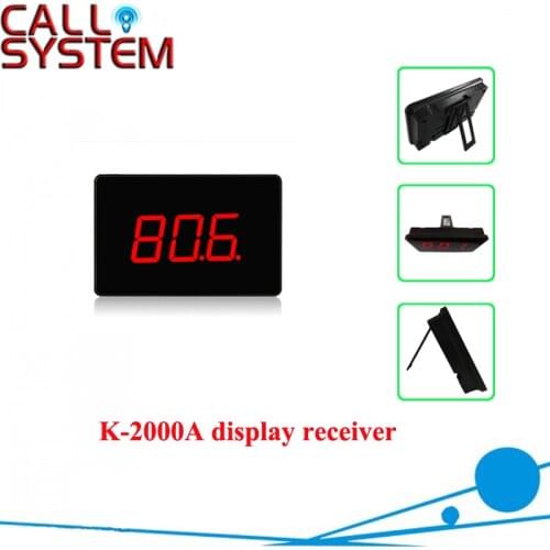 433MHz Wireless Waiter Service Queuing Call System Receiver Host K-2000A 3-digit Number