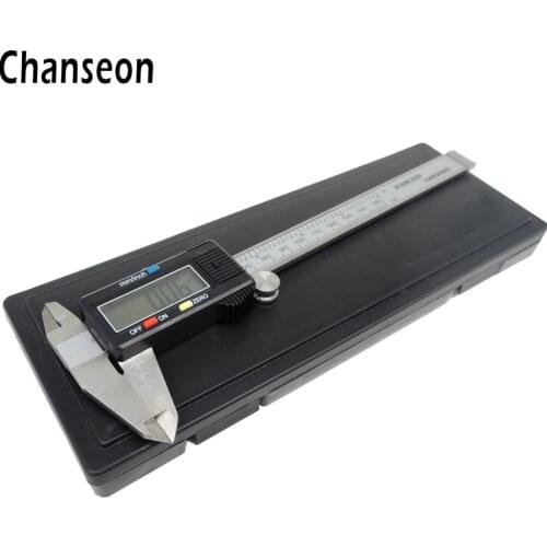 Chanseon Stainless Steel Electronic Digital Caliper Precision Measurement Tool with Extra-Large LCD Screen 0-6 Inches