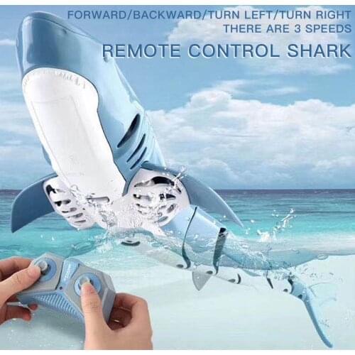 Childrens Toys Electric Remote Control Dolphin Summer Water Play Toy Remote Control Shark Explosive Giant Shark
