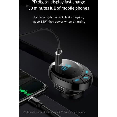 FM Transmitter Bluetooth Car Kit With Dual USB Car Charger Quick Charge Wireless Radio Adapter Modulator Tranmiter MP3 Player