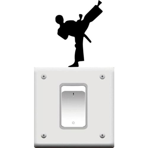 Hot Taekwondo Wall Sticker Removable Wall Stickers Diy Wallpaper For Living Room Bedroom Wall Decal Home Decor