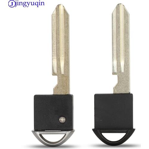 Jingyuqin Uncut Blade Remote Smart Prox Emergency Insert Fob Uncut Blade Insert Car Key Styling Cover For Nissan Infiniti