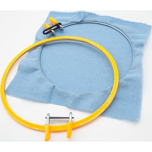 Round Plastic Embroidery Hoop Ring 22cm Sewing Frame Hand Art Needlework Tool